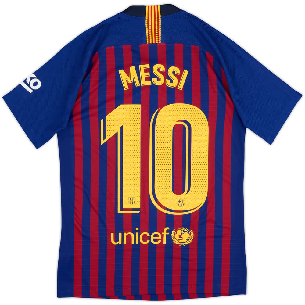 2018-19 Barcelona Authentic Home Shirt Messi #10 - 8/10 - (S)