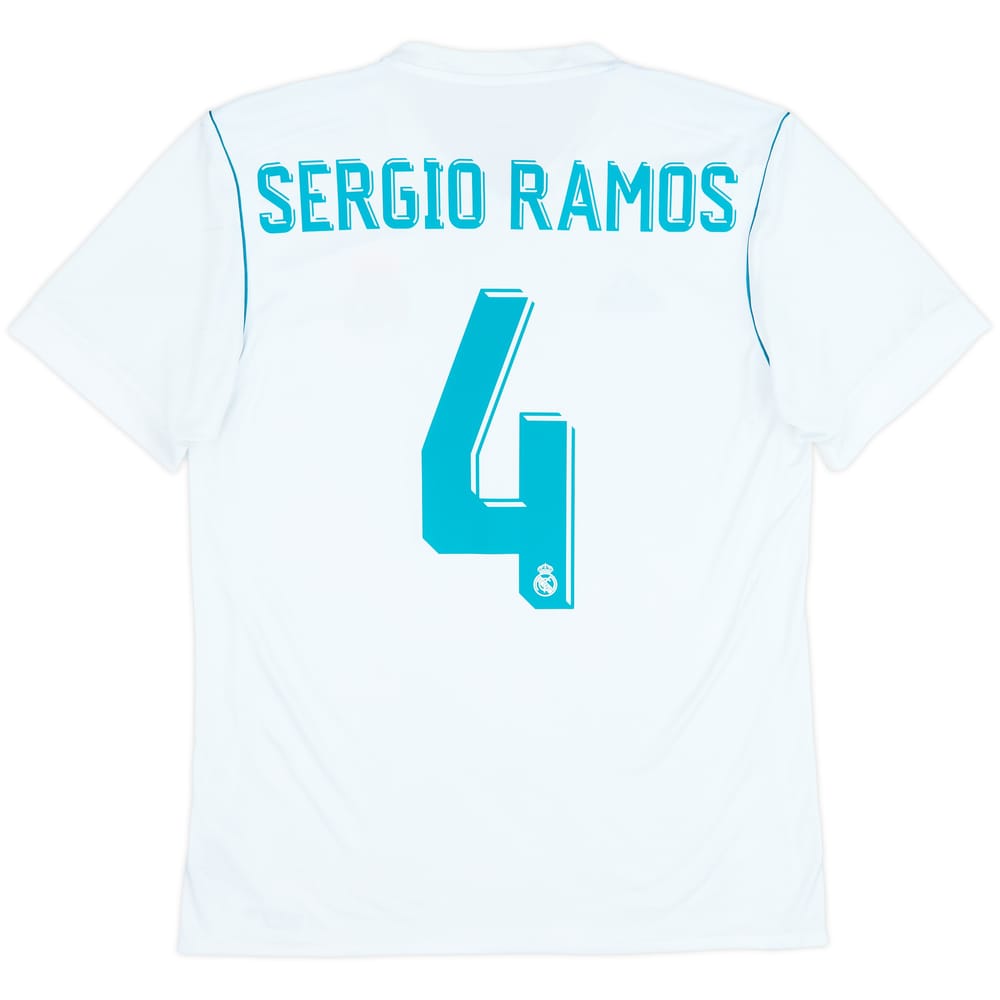 2017-18 Real Madrid Home Shirt Sergio Ramos #4 - 8/10 - (M)