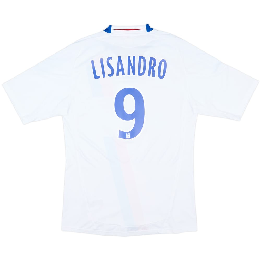 2010-11 Lyon Home Shirt Lisandro #9 - 9/10 - (M)