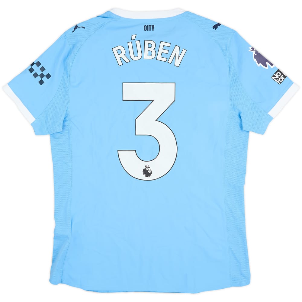 2025-26 Manchester City Match Issue Home Shirt Ruben #3