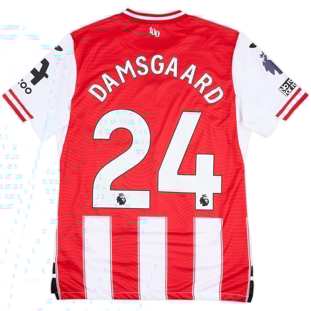 2025-26 Brentford Match Issue Home Shirt Damsgaard #24