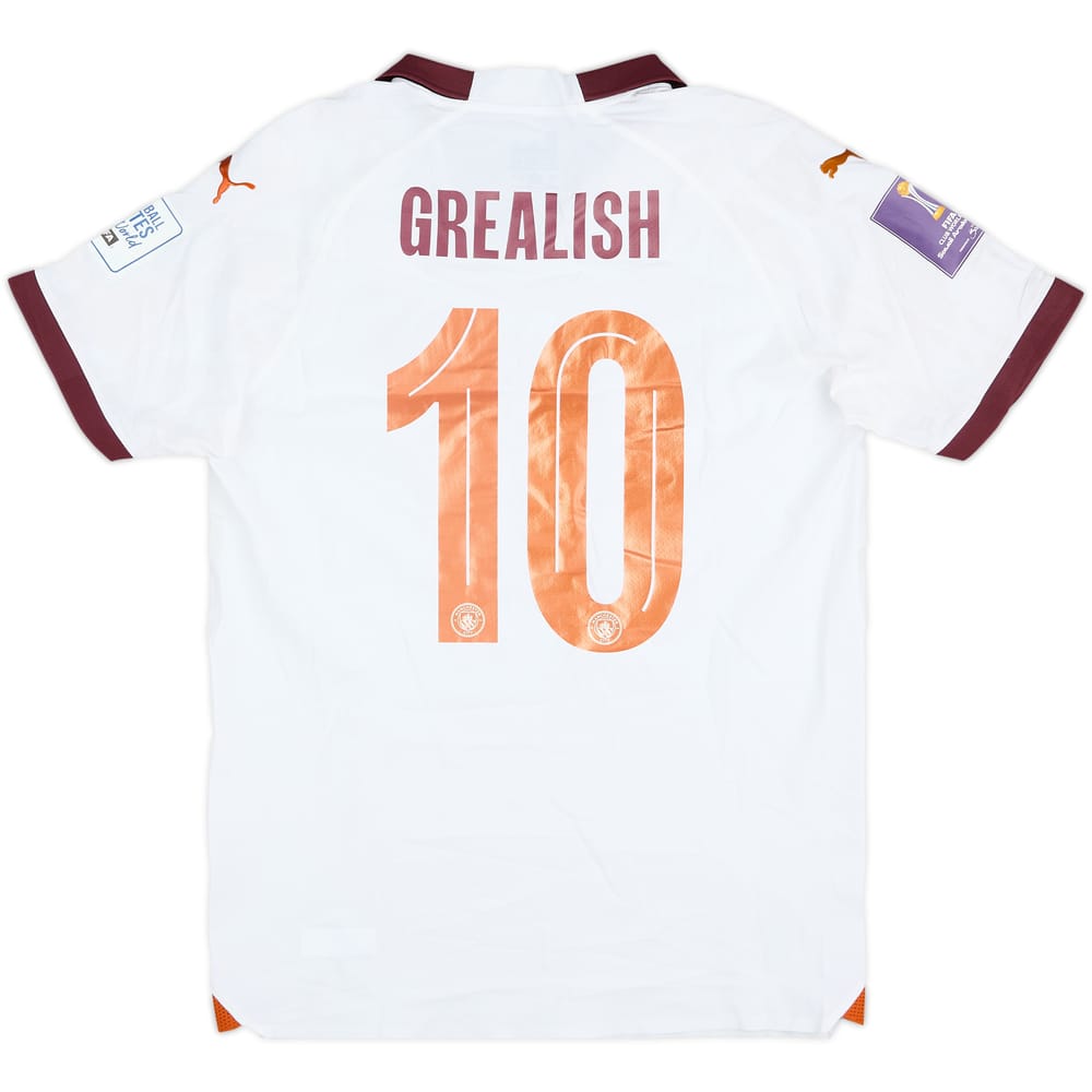2023-24 Manchester City Match Issue Club World Cup Away Shirt Grealish #10