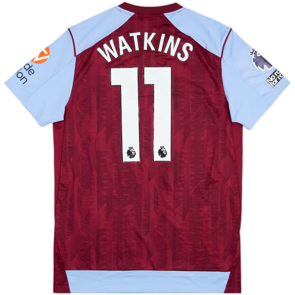 2023-24 Aston Villa Match Issue Home Shirt Watkins #11