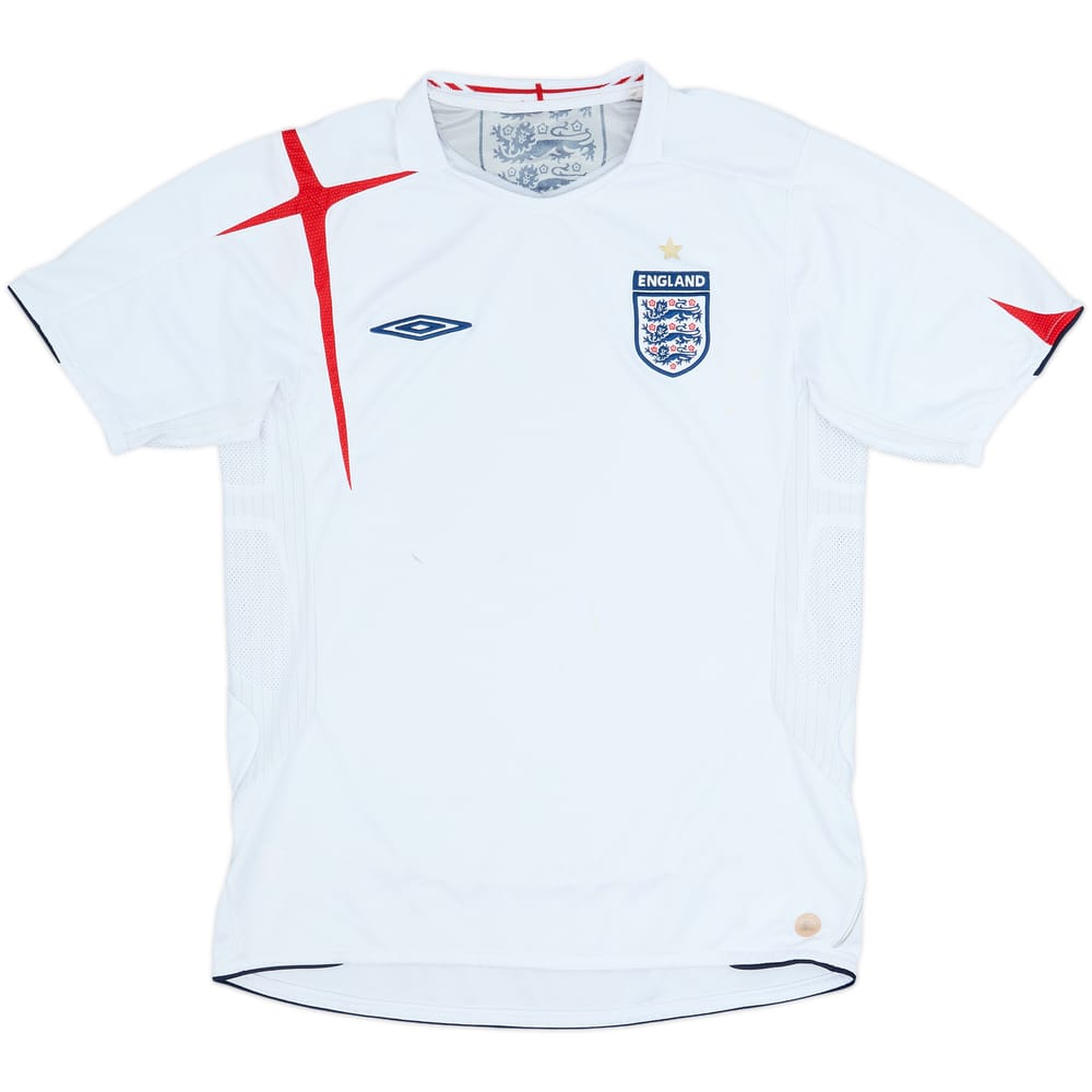2005-07 England Home Shirt - 5/10 - (M)