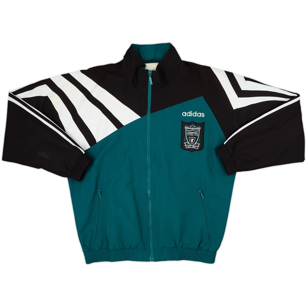 1995-96 Liverpool Player Issue adidas Track Jacket - 6/10 - (M/L)