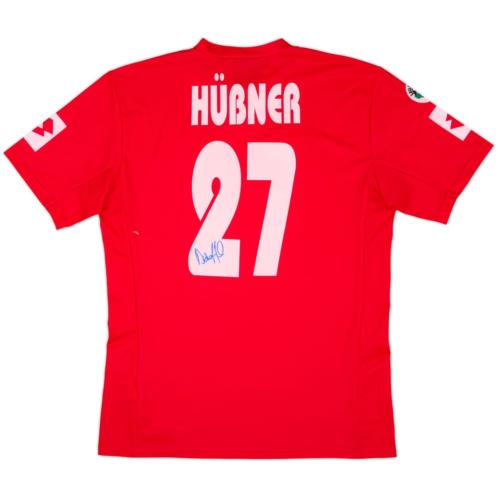 2002-03 Piacenza Match Issue Signed Home Shirt Hubner #27