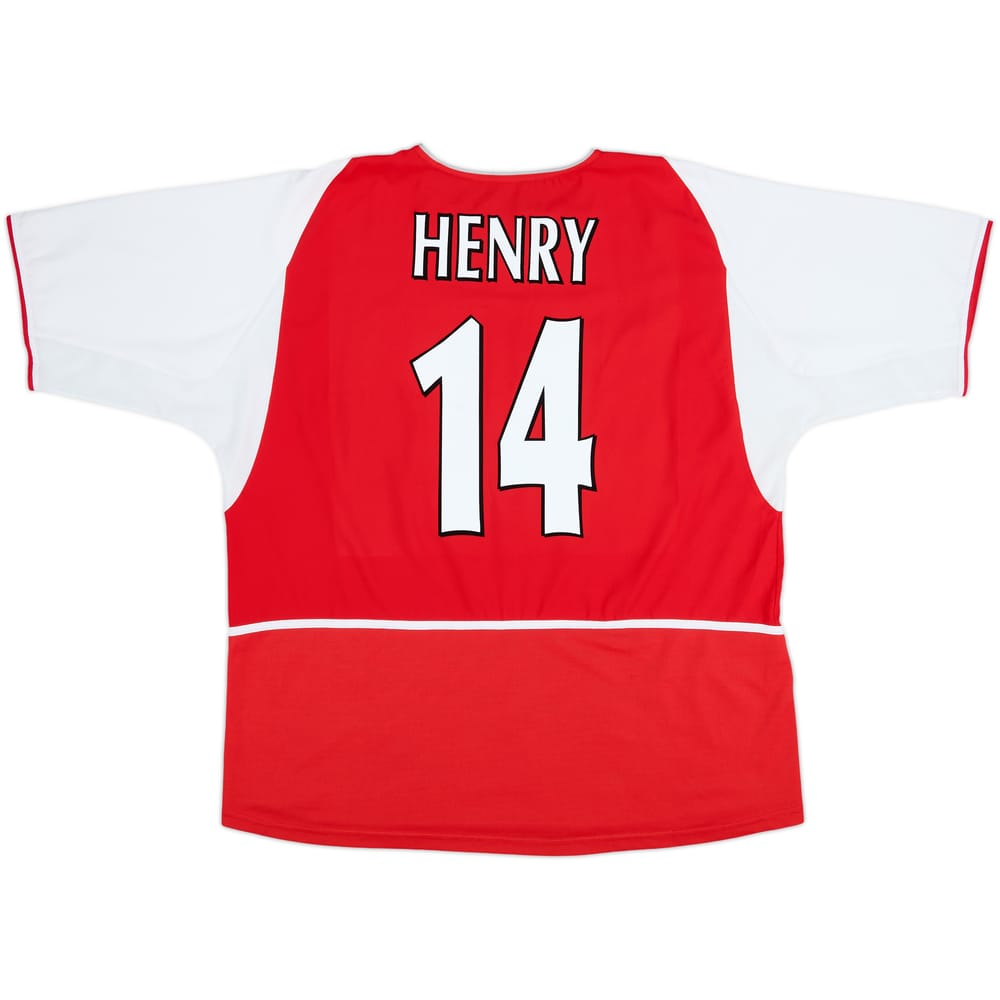 2002-04 Arsenal Home Shirt Henry #14 - 7/10 - (XXL)