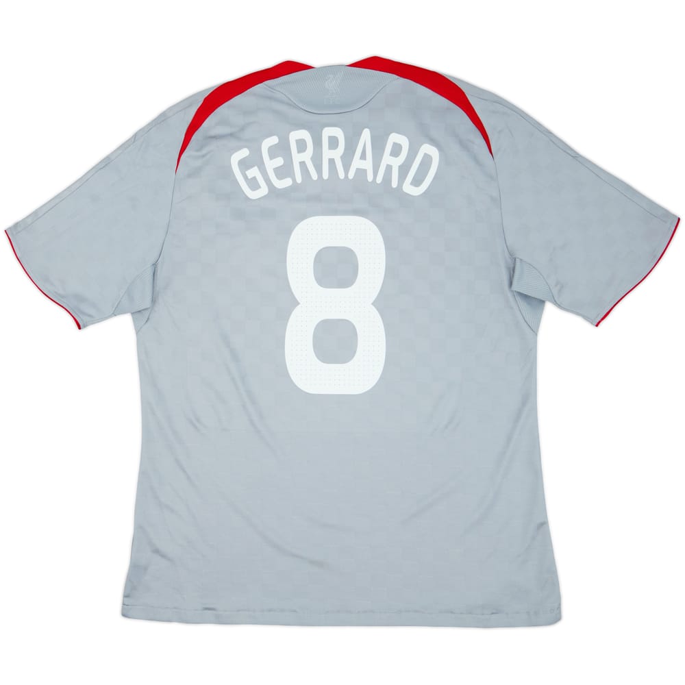 2008-09 Liverpool Away Shirt Gerrard #8 - 6/10 - (XL)