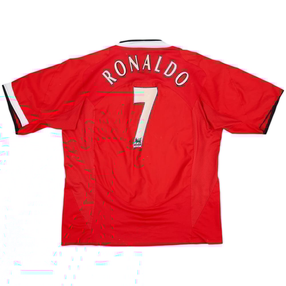 2004-06 Manchester United Home Shirt Ronaldo #7 - 5/10 - (XL)