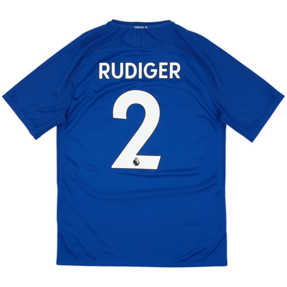 2017-18 Chelsea Home Shirt Rudiger #2 - 8/10 - (M)
