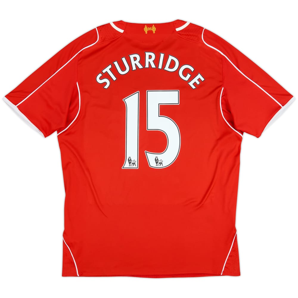 2014-15 Liverpool Home Shirt Sturridge #15 - 7/10 - (L)