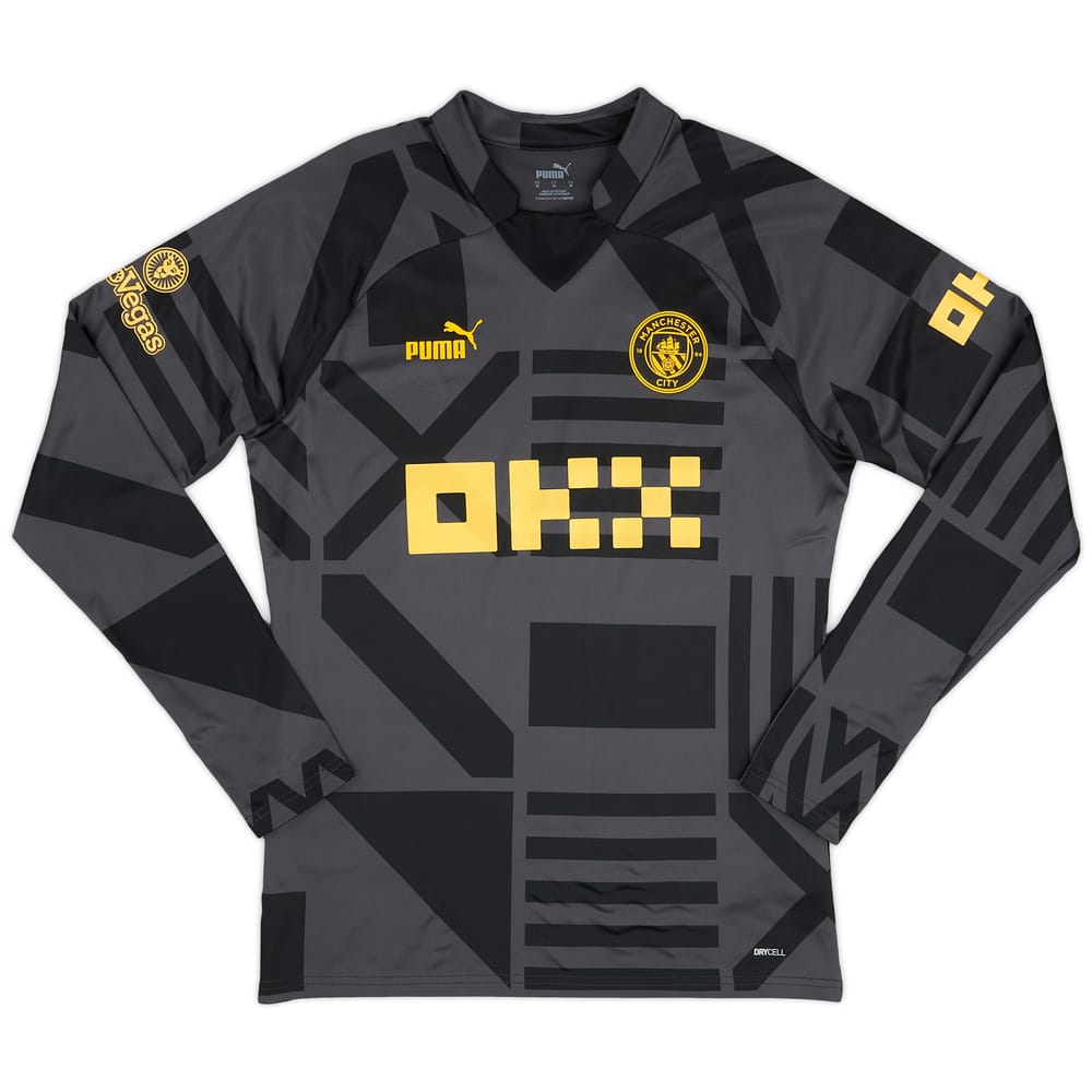 2022-23 Manchester City Player Issue Training Top - 7/10 - (S)