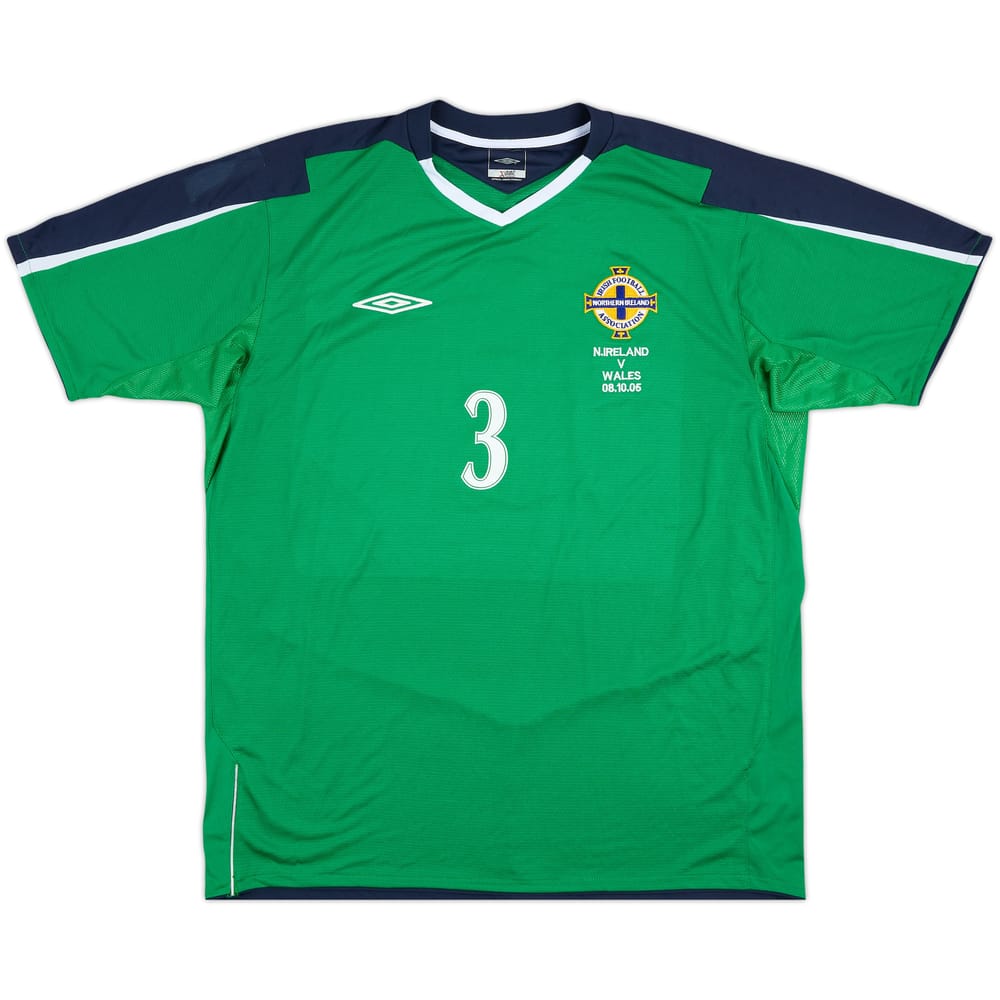 2005 Northern Ireland Match Issue Home Shirt #3 (Capaldi)