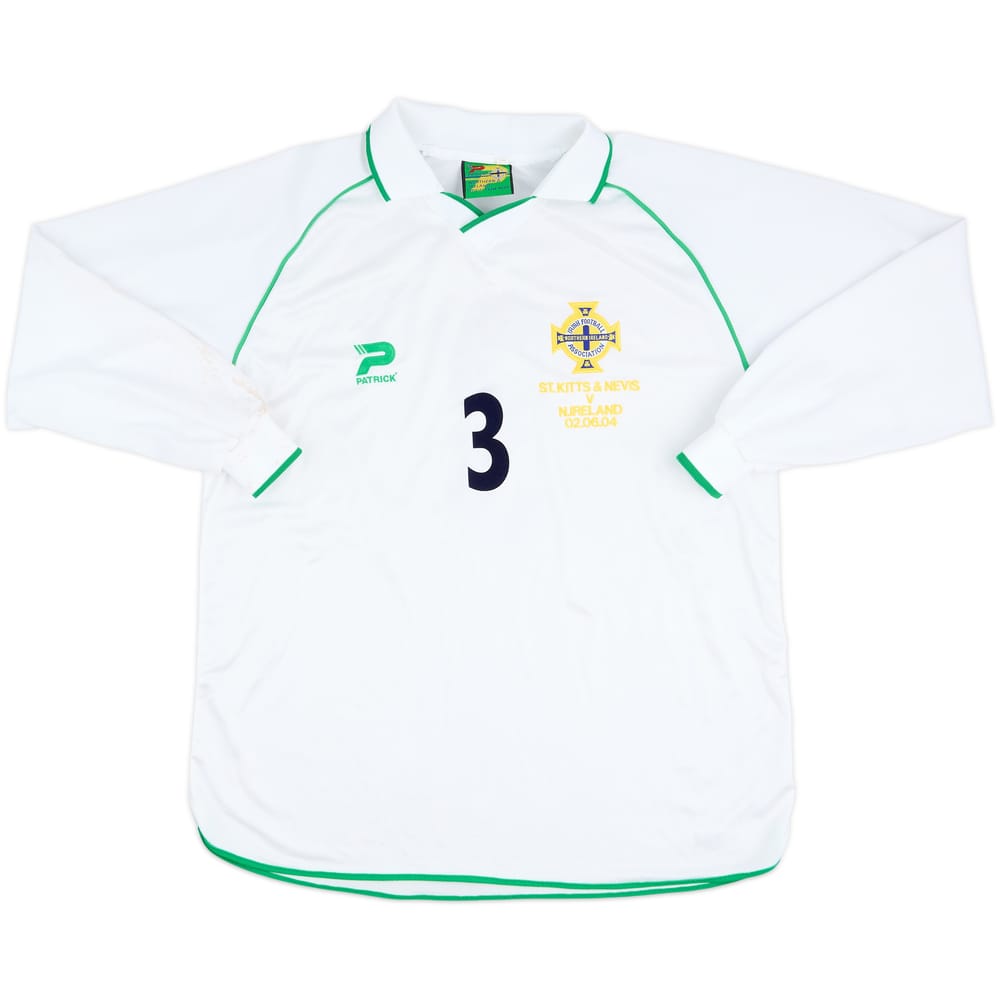 2004 Northern Ireland Match Worn Away L/S Shirt #3 (Capaldi)