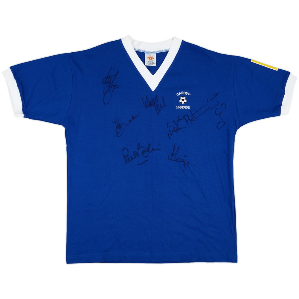 2002 Cardiff City Masters Squad Signed Home Shirt