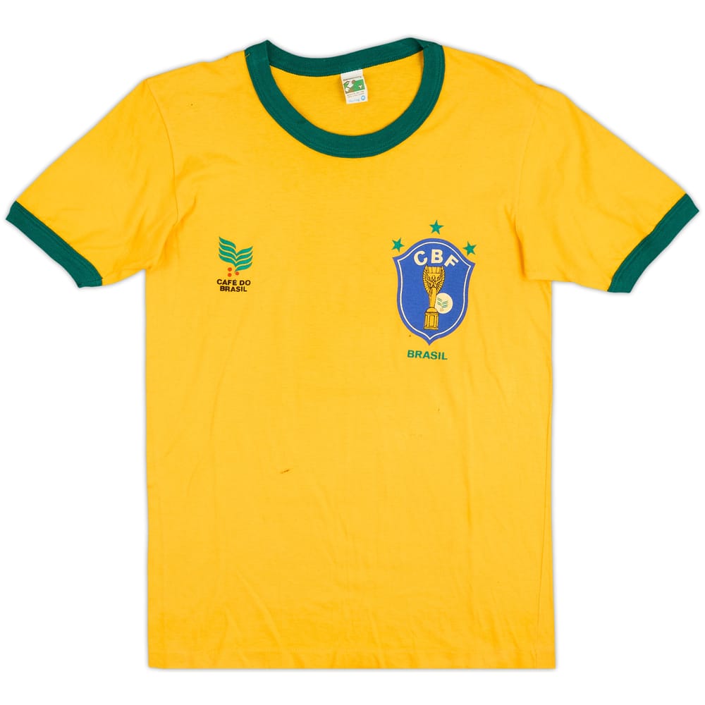 1982-85 Brazil Cafe Do Brasil Fan Shirt #9 - 8/10 - (S)