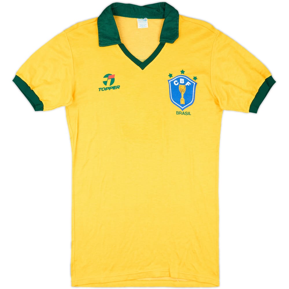 1985-88 Brazil Match Issue Home Shirt #2