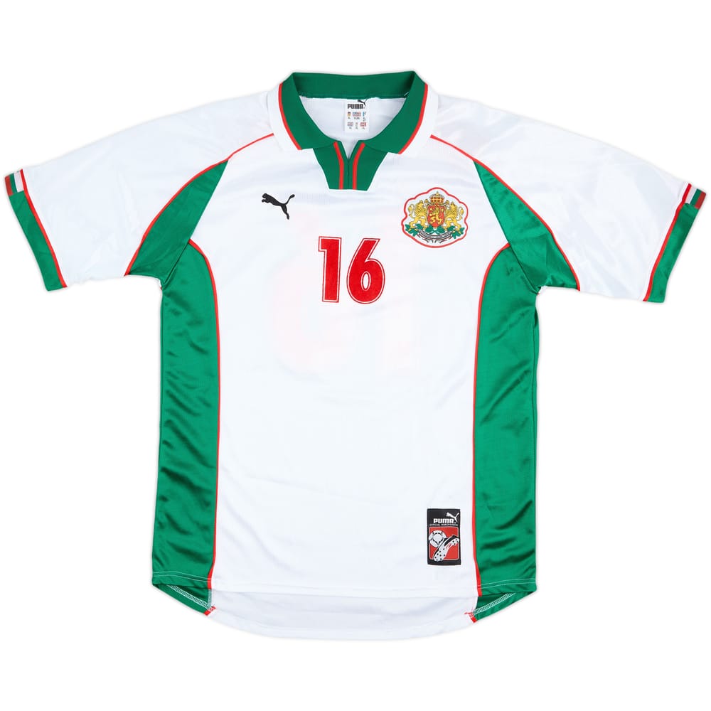 1999 Bulgaria Match Issue Home Shirt #16 (Yankov)
