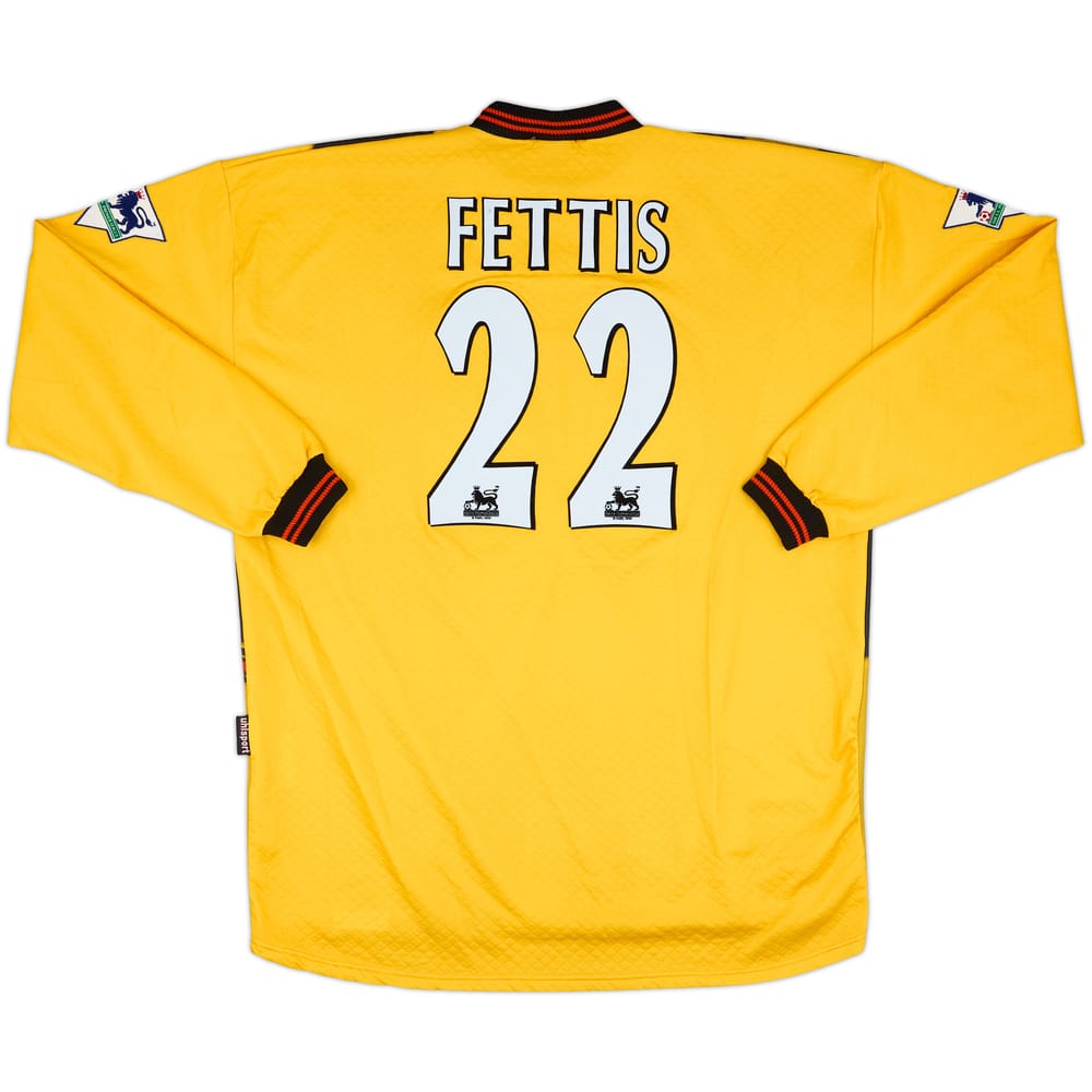1998-99 Blackburn Match Issue GK Shirt Fettis #22