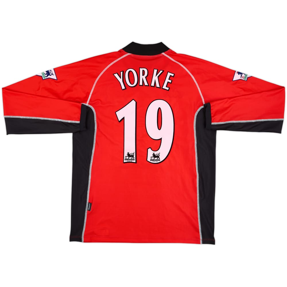 2002-03 Blackburn Match Issue Signed Away L/S Shirt Yorke #19