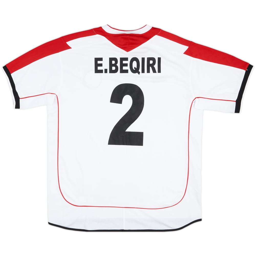 2005 Albania Match Issue Away Shirt E.Beqiri #2