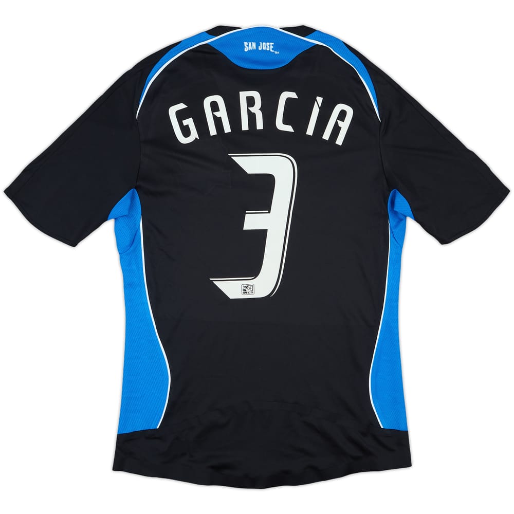 2008 San Jose Earthquakes Match Issue Home Shirt Garcia #3