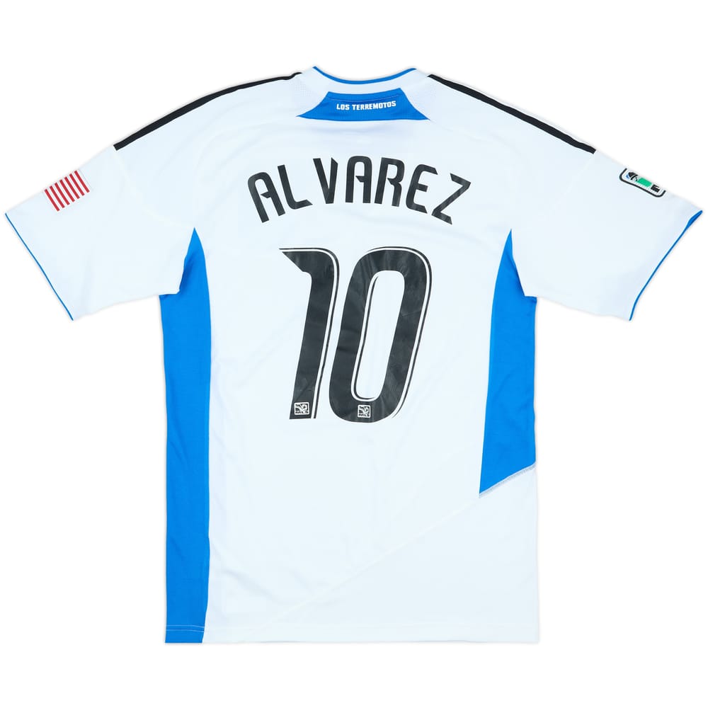 2010 San Jose Earthquakes Match Issue Away Shirt Alvarez #10