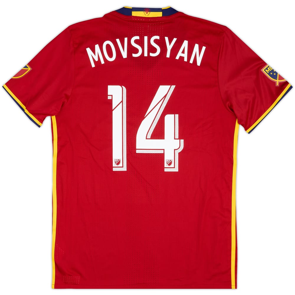 2016-17 Real Salt Lake Authentic Home Shirt Movsisyan #14 - 9/10 - (L)