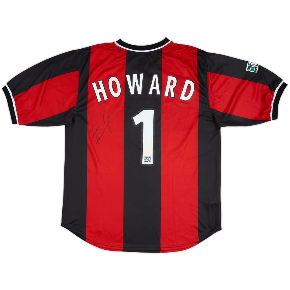 2000-02 NY/NJ Metrostars Signed Home Shirt Howard #1 - 8/10 - (M)