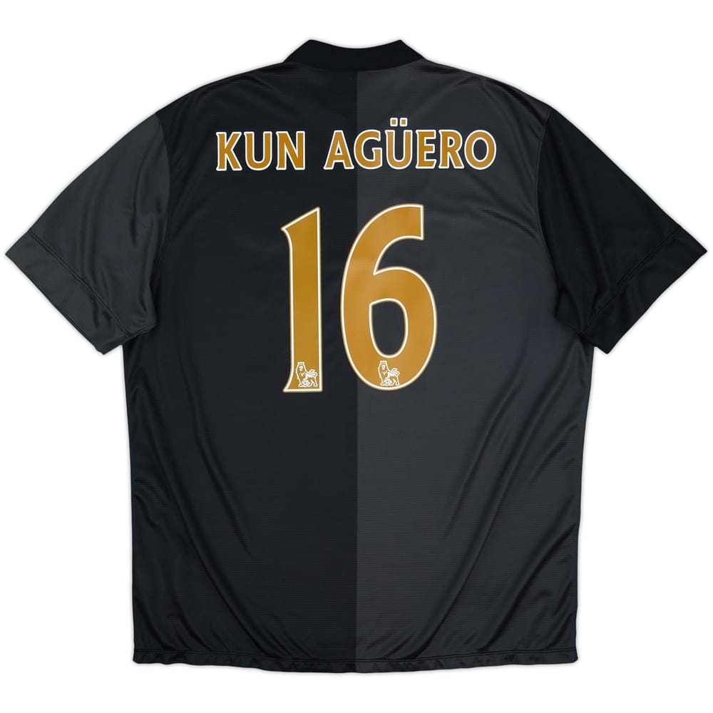 2013-14 Manchester City Away Shirt Kun Aguero #16 - 6/10 - (XL)