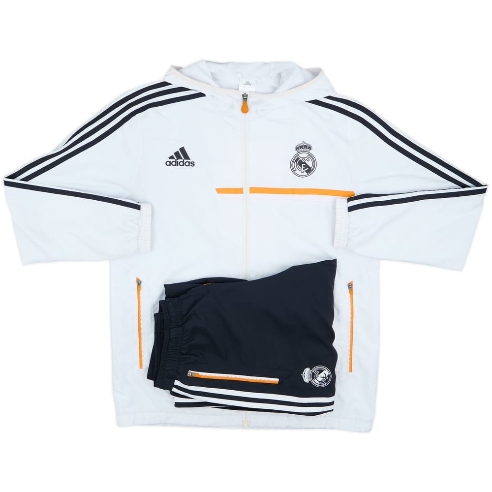 2013-14 Real Madrid adidas Hooded Tracksuit - 5/10 - (M)