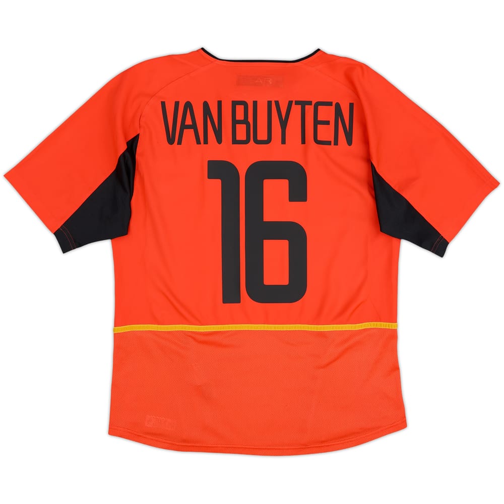 2002-04 Belgium Home Shirt Van Buyten #16 - 6/10 - (M)