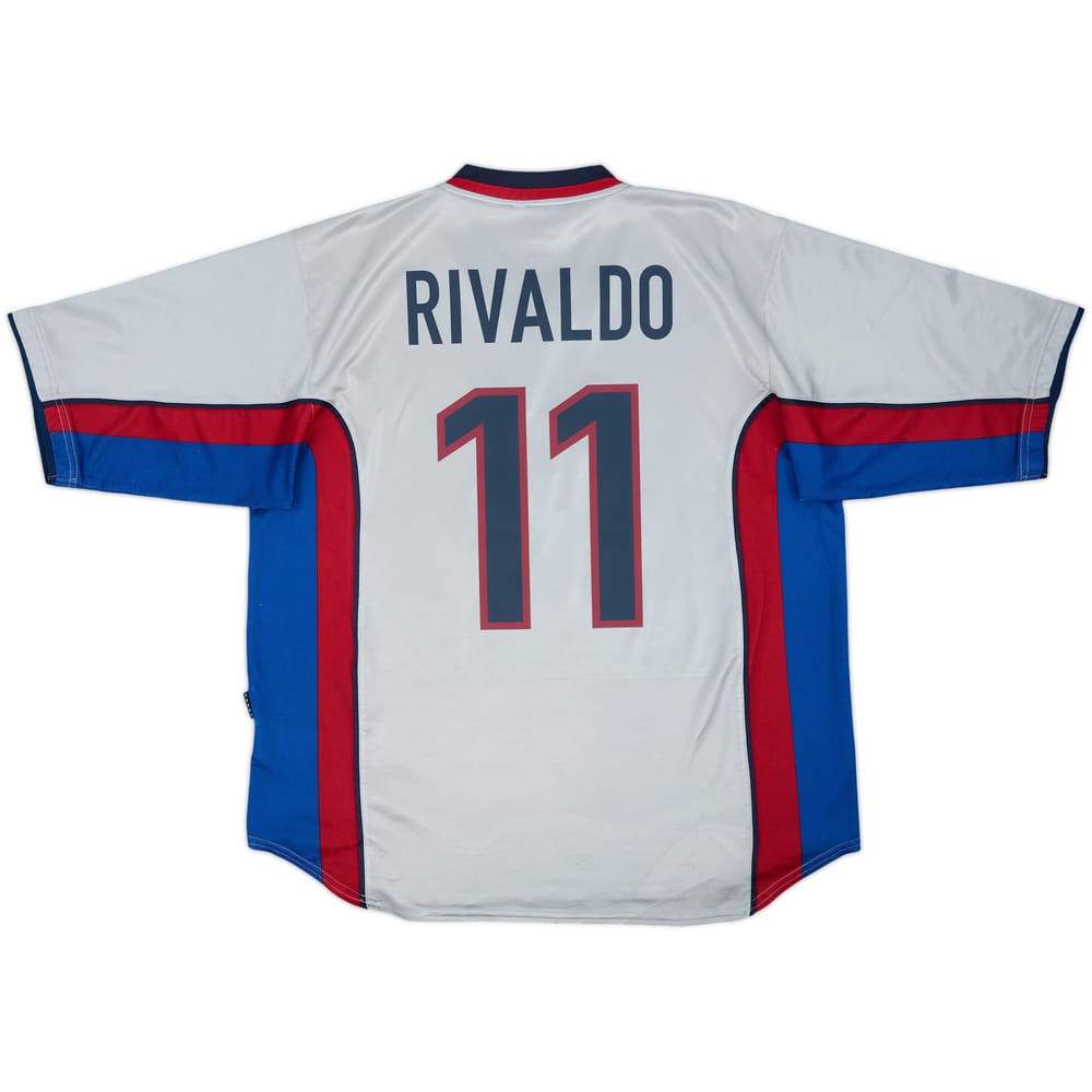 1999-01 Barcelona Away Shirt Rivaldo #11 - 8/10 - (XL)