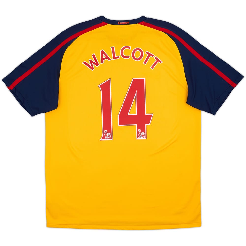 2008-09 Arsenal Away Shirt Walcott #14 - 9/10 - (L)
