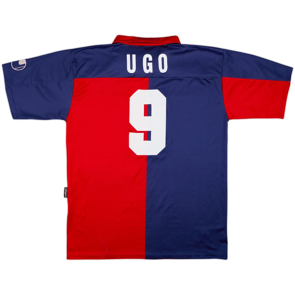 2000-01 Cagliari Home Shirt Ugo #9 - 7/10 - (XL)