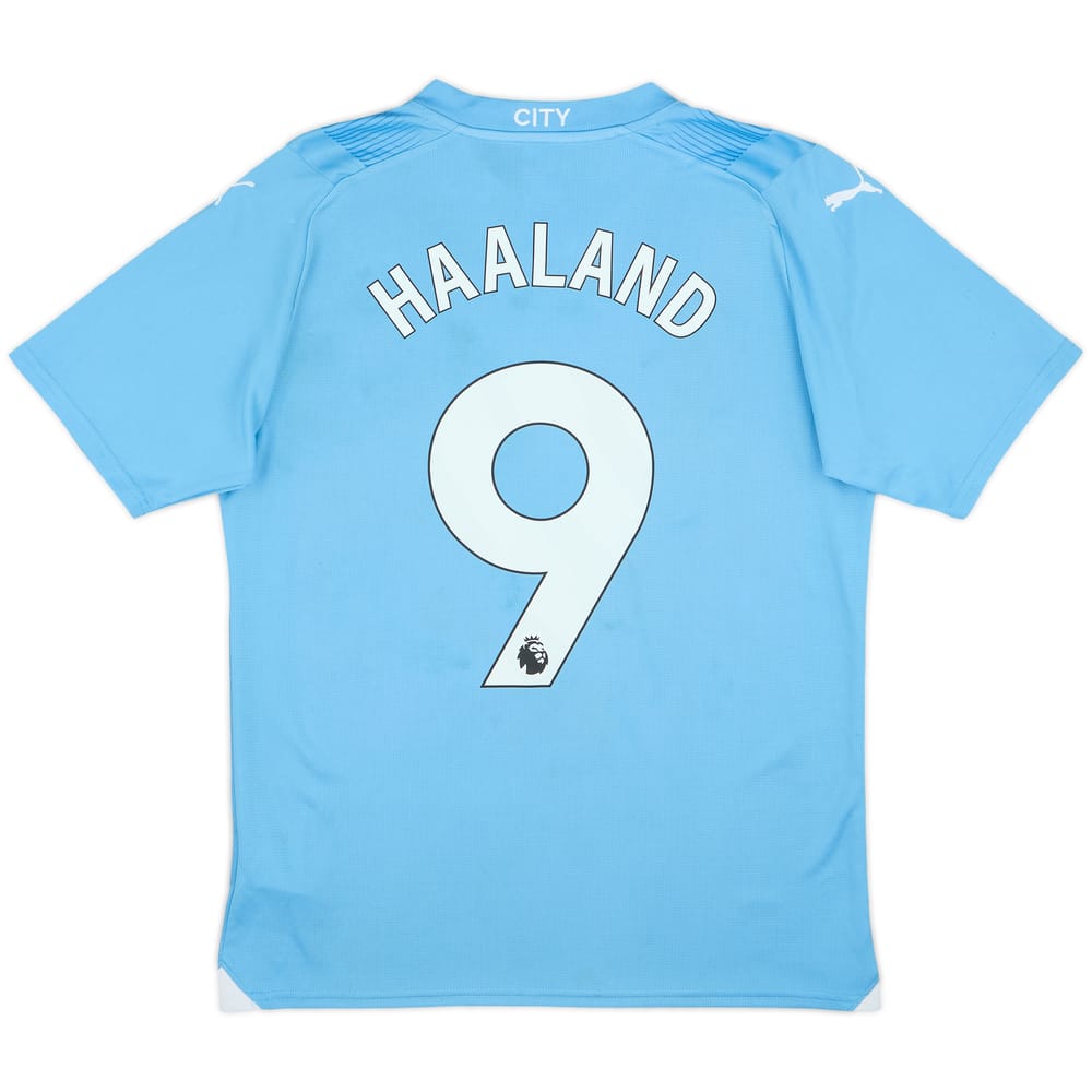 2023-24 Manchester City Home Shirt Haaland #9 - 5/10 - (M)