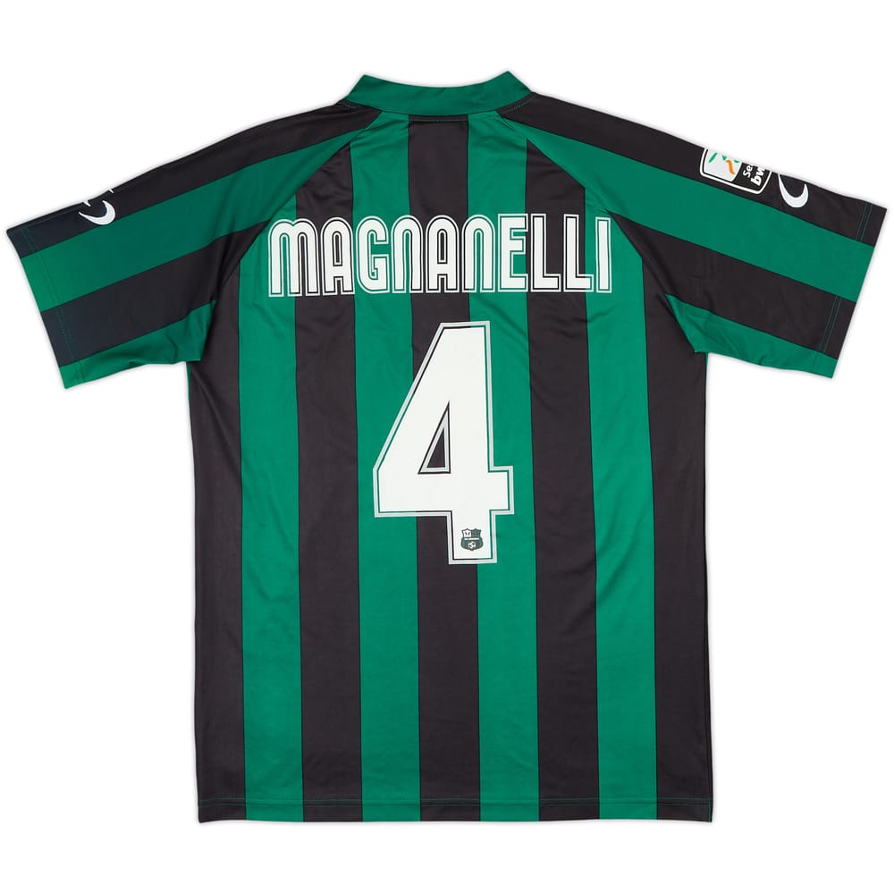 Camiseta de local preparada para partido del Sassuolo 2010-11 Manganelli #4
