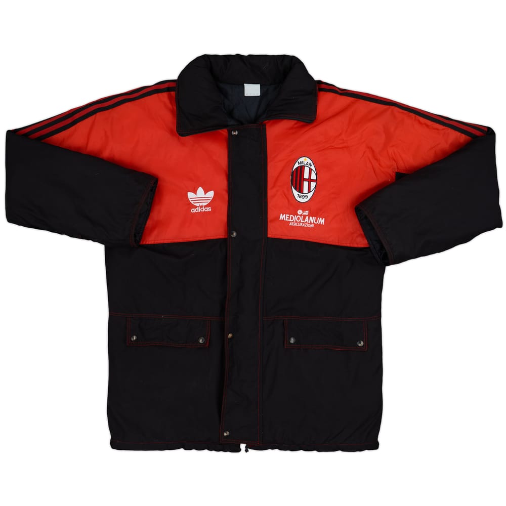 1990-92 AC Milan adidas Abrigo acolchado de banquillo - 8/10 - (L)