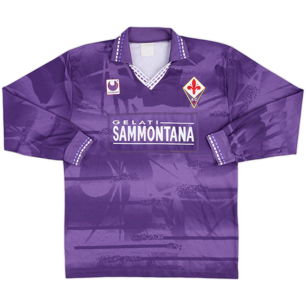 1994-95 Fiorentina Player Issue Home L/S Shirt #3 - 5/10 - (M)