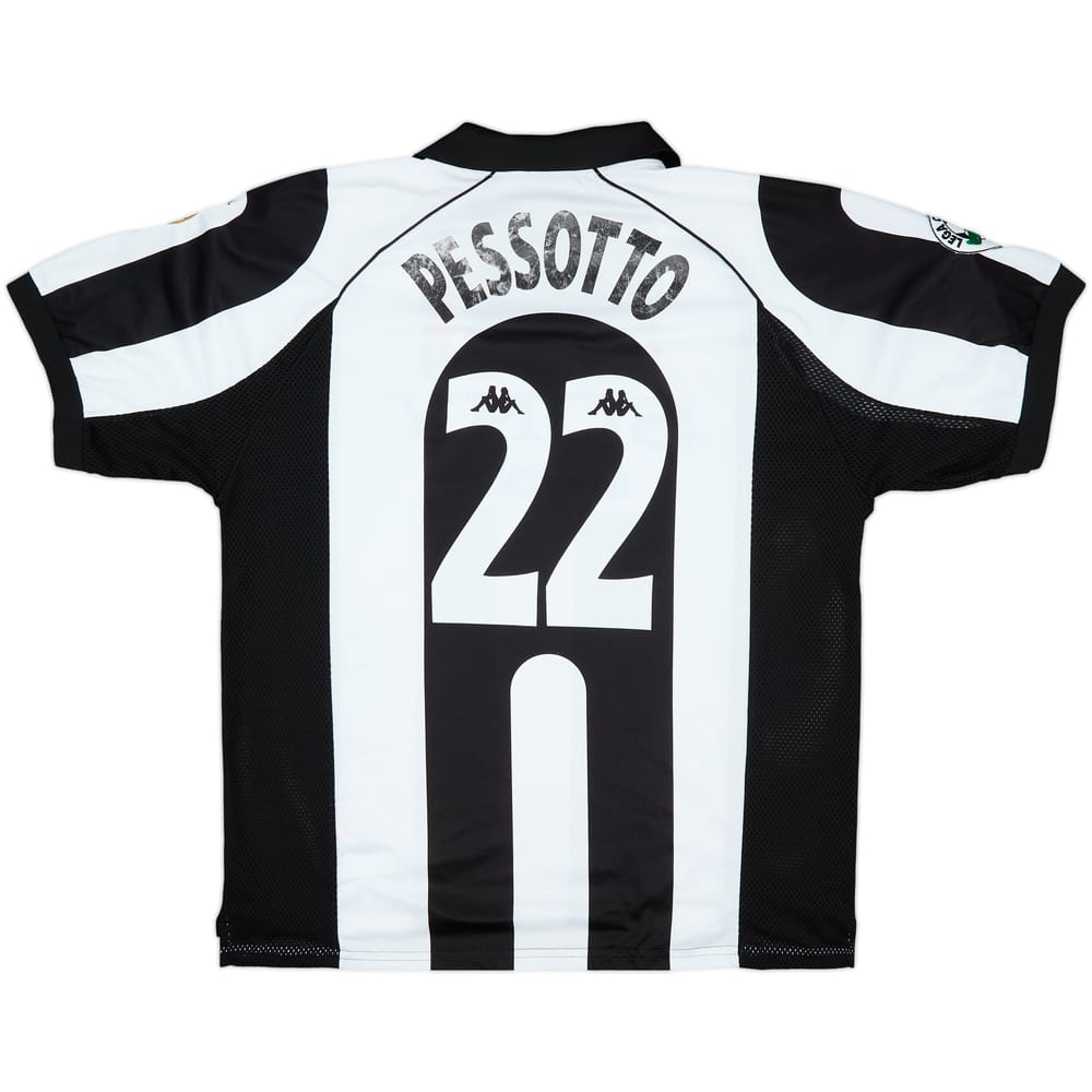 1997-98 Juventus Match Issue Home Shirt Pessotto #22