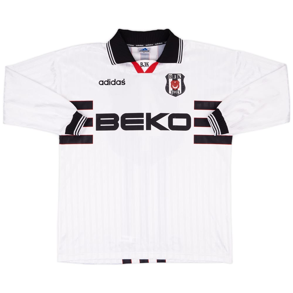 1997-98 Besiktas Match Issue Turkiye Kupasi Home L/S Shirt #4