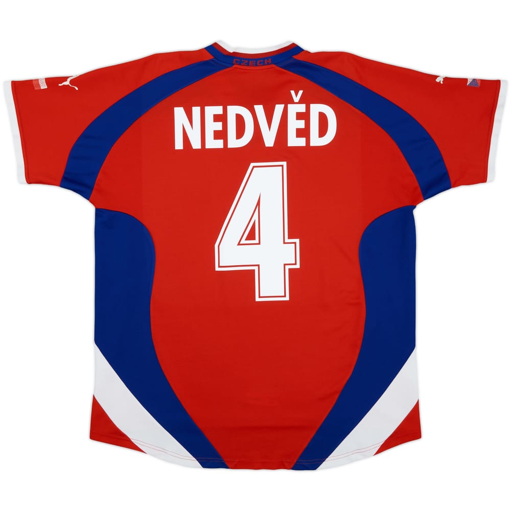 2000-02 Czech Republic Basic Home Shirt Nedved #4 - 5/10 - (L)