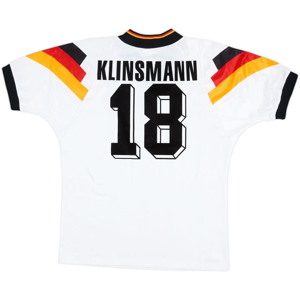 1992-94 Germany Home Shirt Klinsmann #18 - 6/10 - (L/XL)