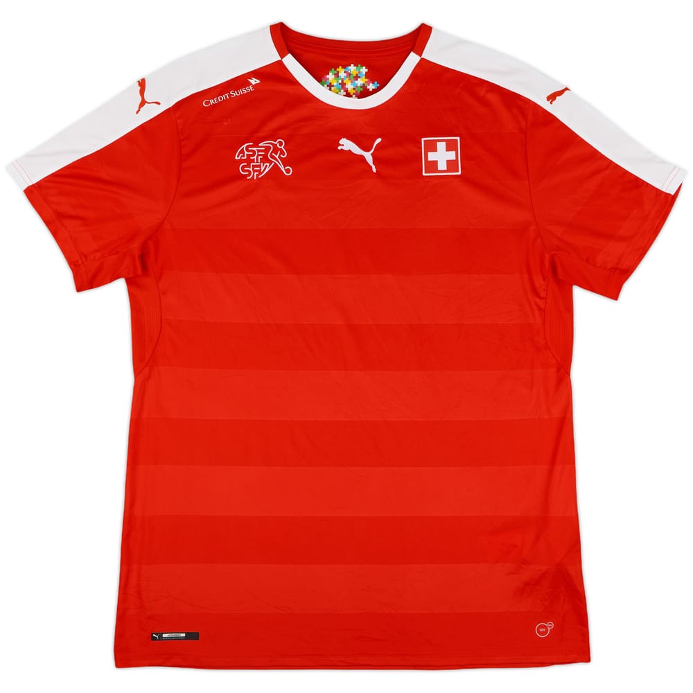 2016-18 Switzerland Home Shirt - 9/10 - (XL)