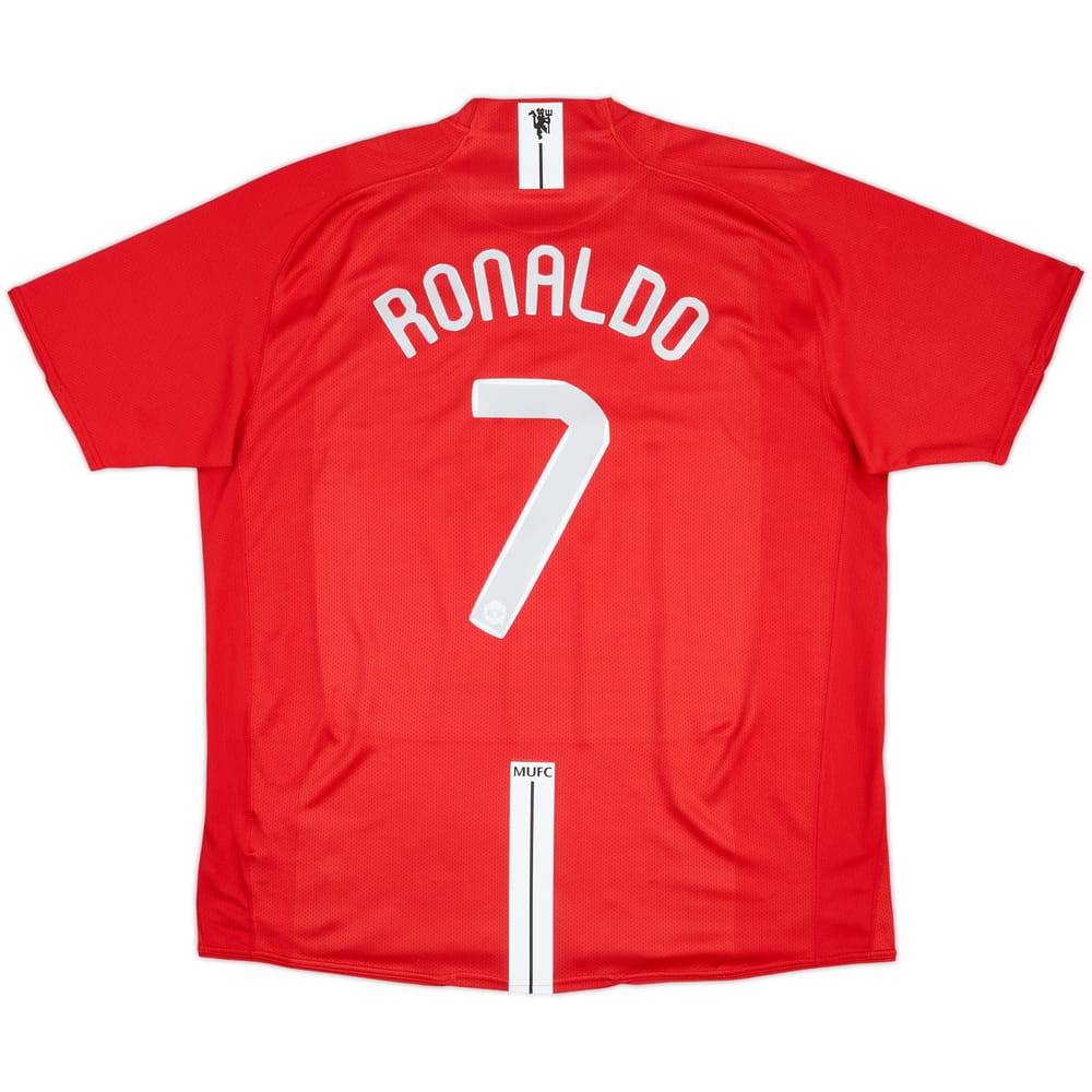 2007-09 Manchester United Home Shirt Ronaldo #7 - 7/10 - (XXL)