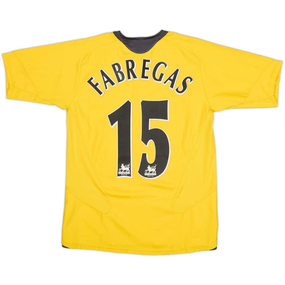 2005-06 Arsenal Away Shirt Fabregas #15 - 6/10 - (L.Boys)