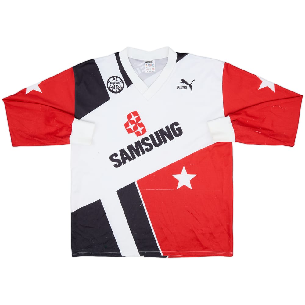1991-92 Eintracht Frankfurt Away L/S Shirt - 6/10 - (XL)