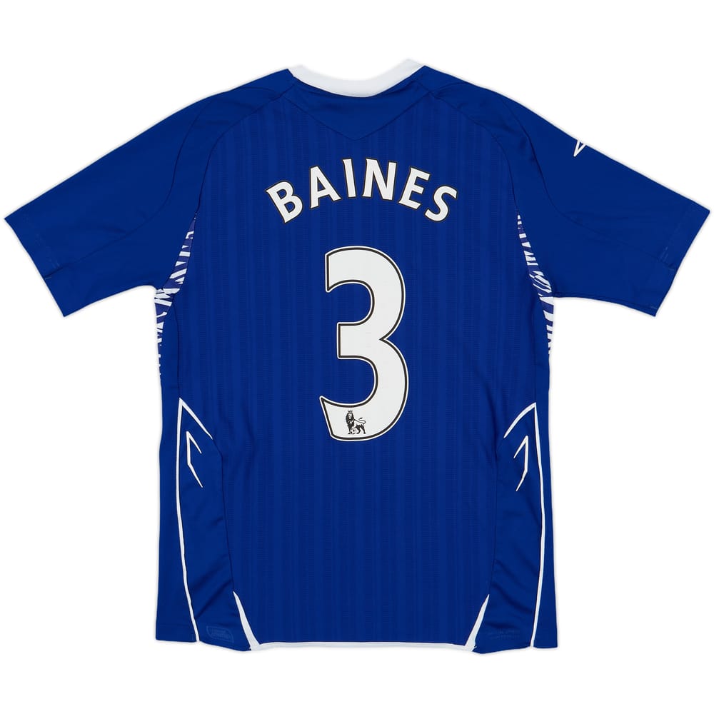 2007-08 Everton Home Shirt Baines #3 - 8/10 - (XL.Boys)