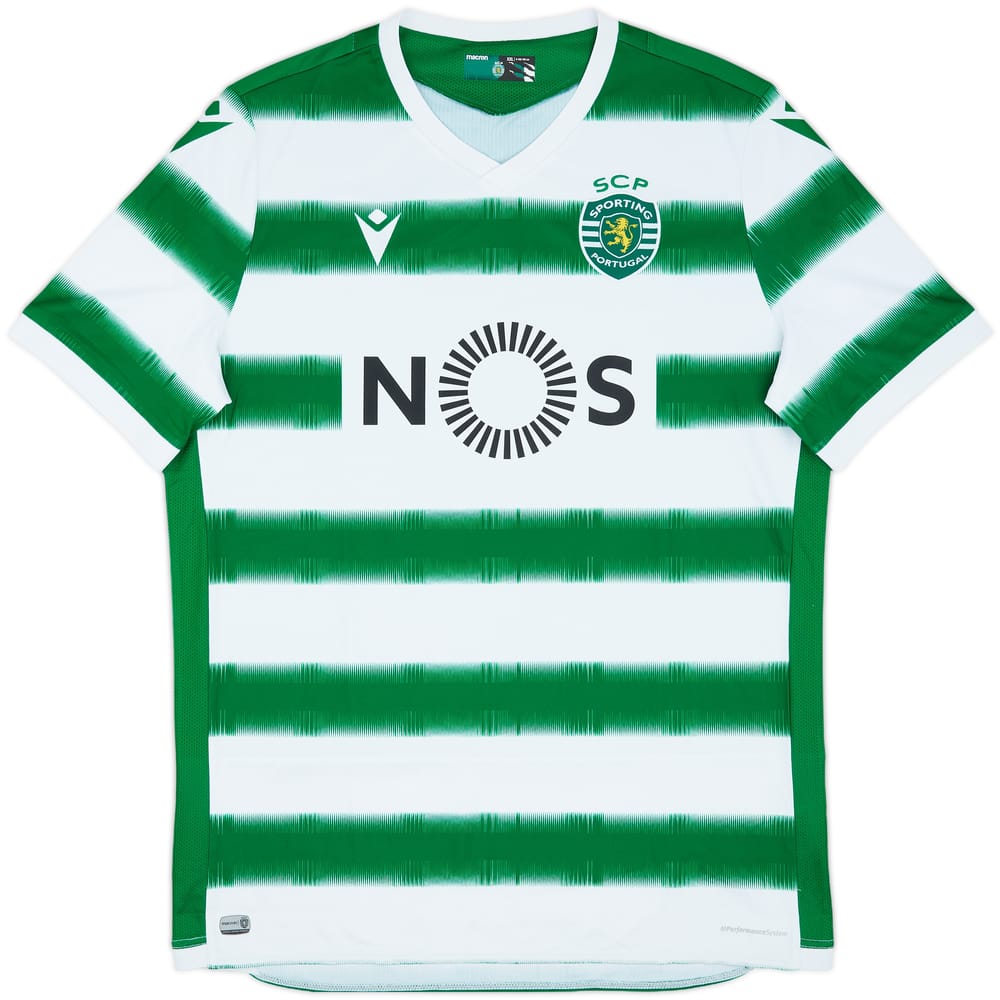 2020-21 Sporting Lisbon Home Shirt - 8/10 - (XXL)