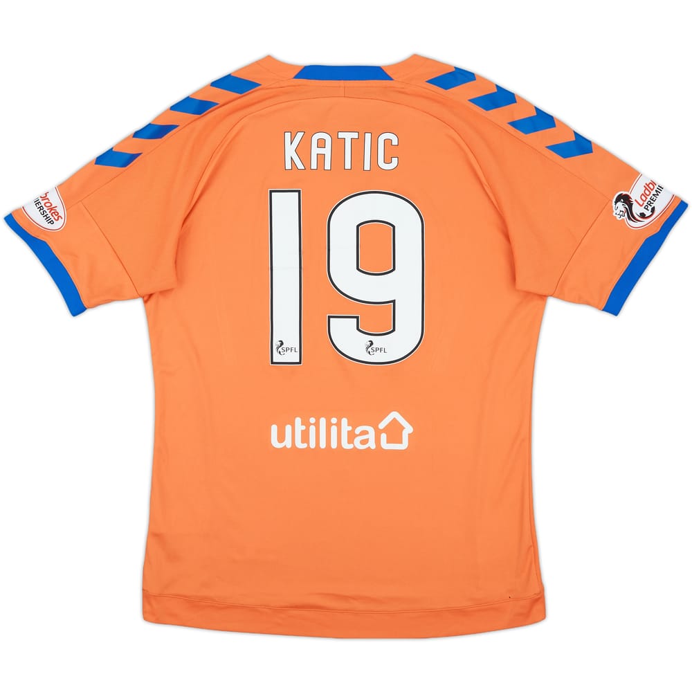 2018-19 Rangers Third Shirt Katic #19 - 7/10 - (L)
